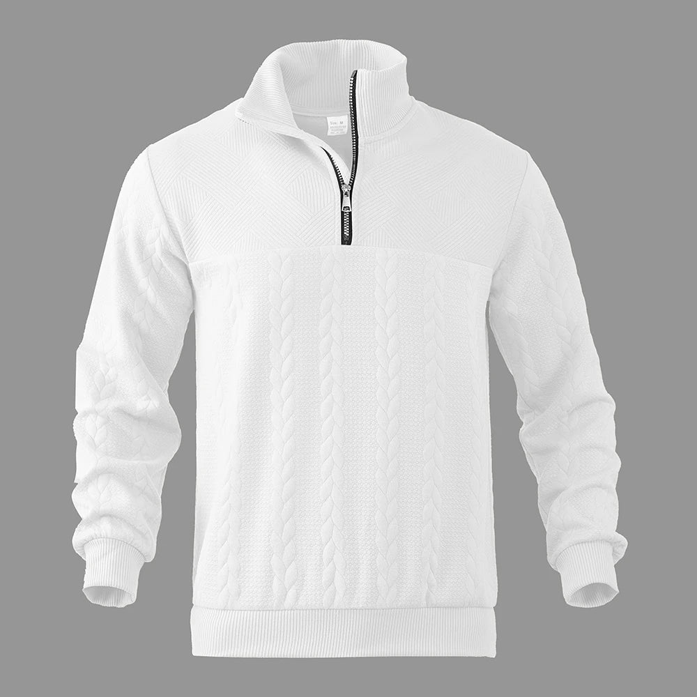 Stian - Premium Sweatshirt med kvarts dragkedja