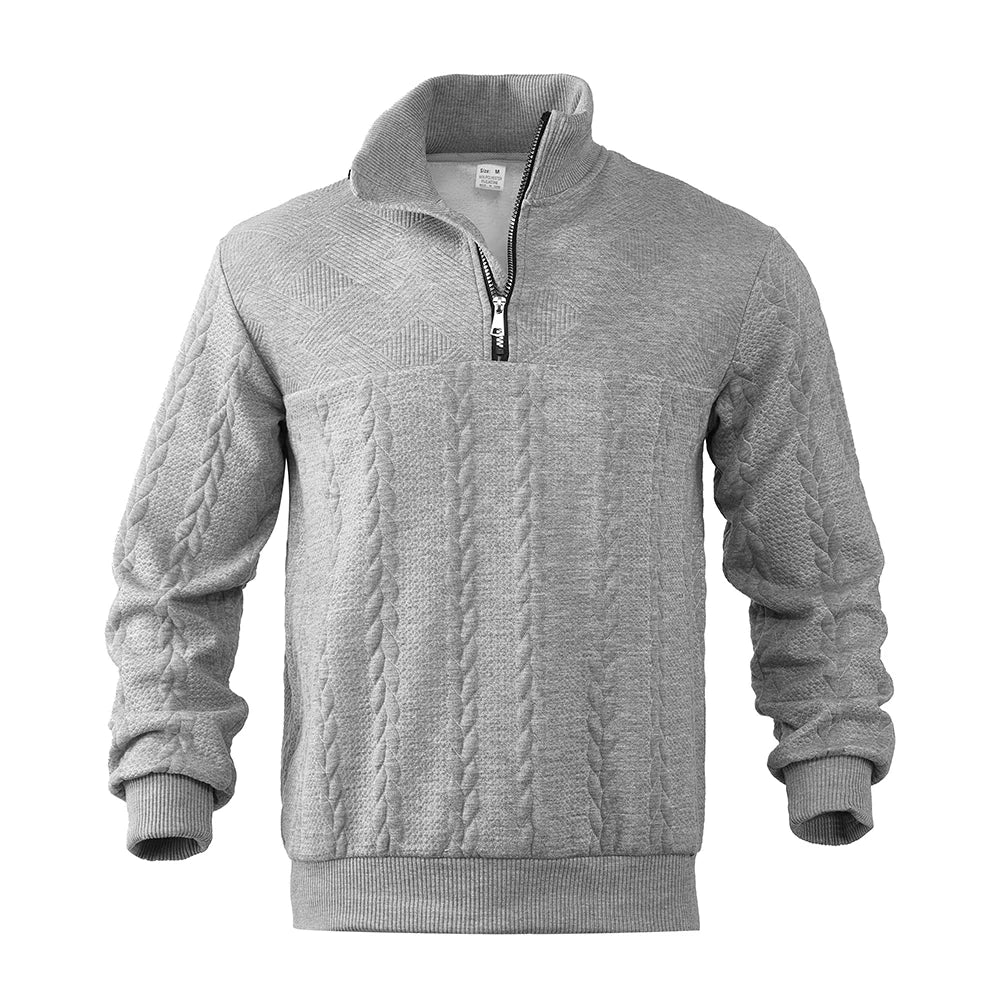 Stian - Premium Sweatshirt med kvarts dragkedja